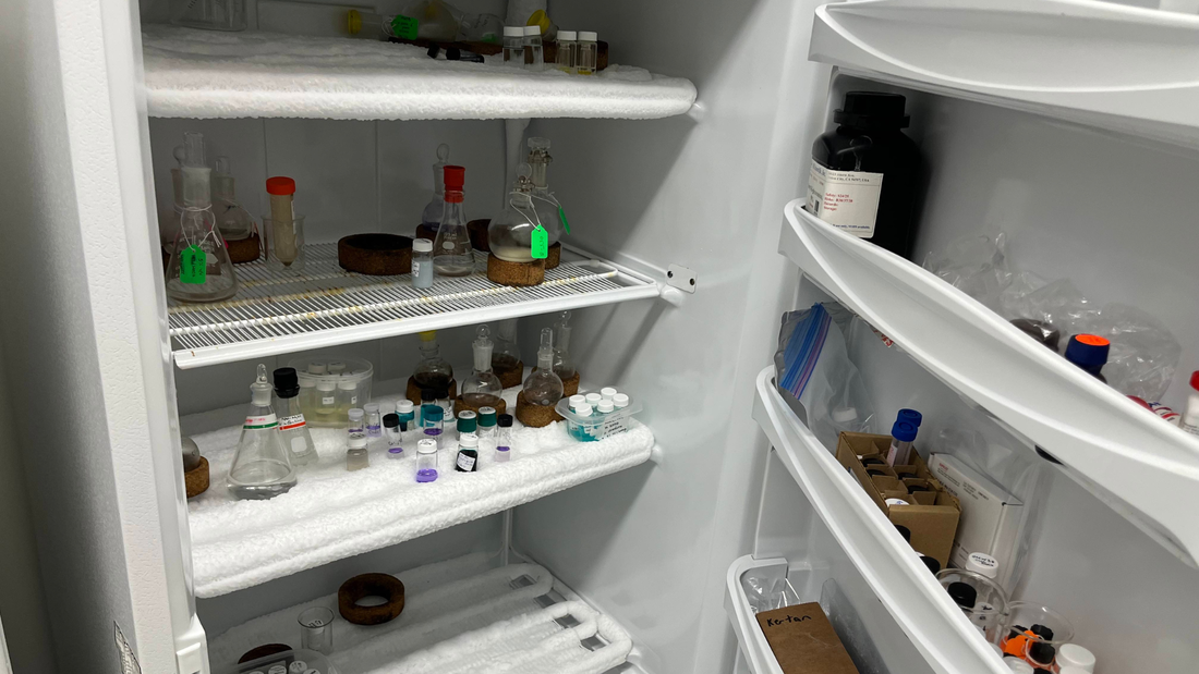 samples in freezer