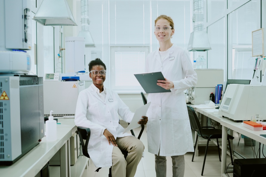 scientists conducting research