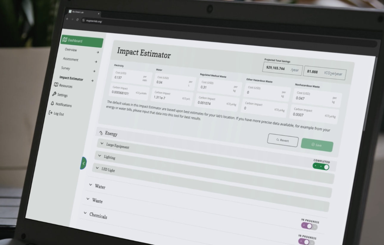 view of impact estimator used for ESG assessment