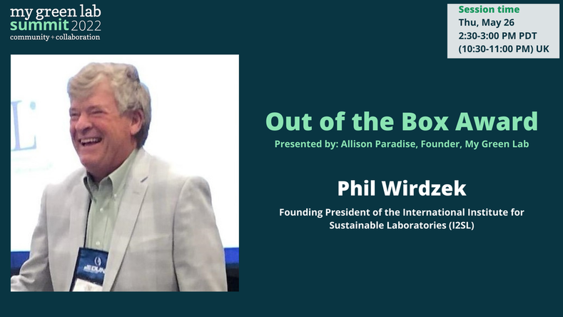 award winner phil wirdzek my green lab