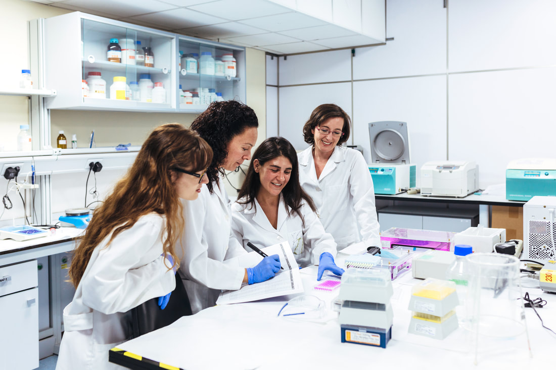 scientists in a lab