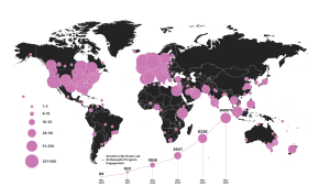 Ambassador program map and trendline