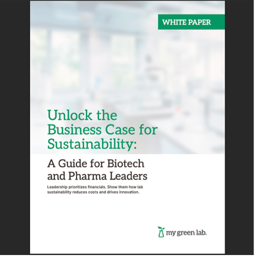 Cover for white paper titled Unlock the Business Case for Sustainability